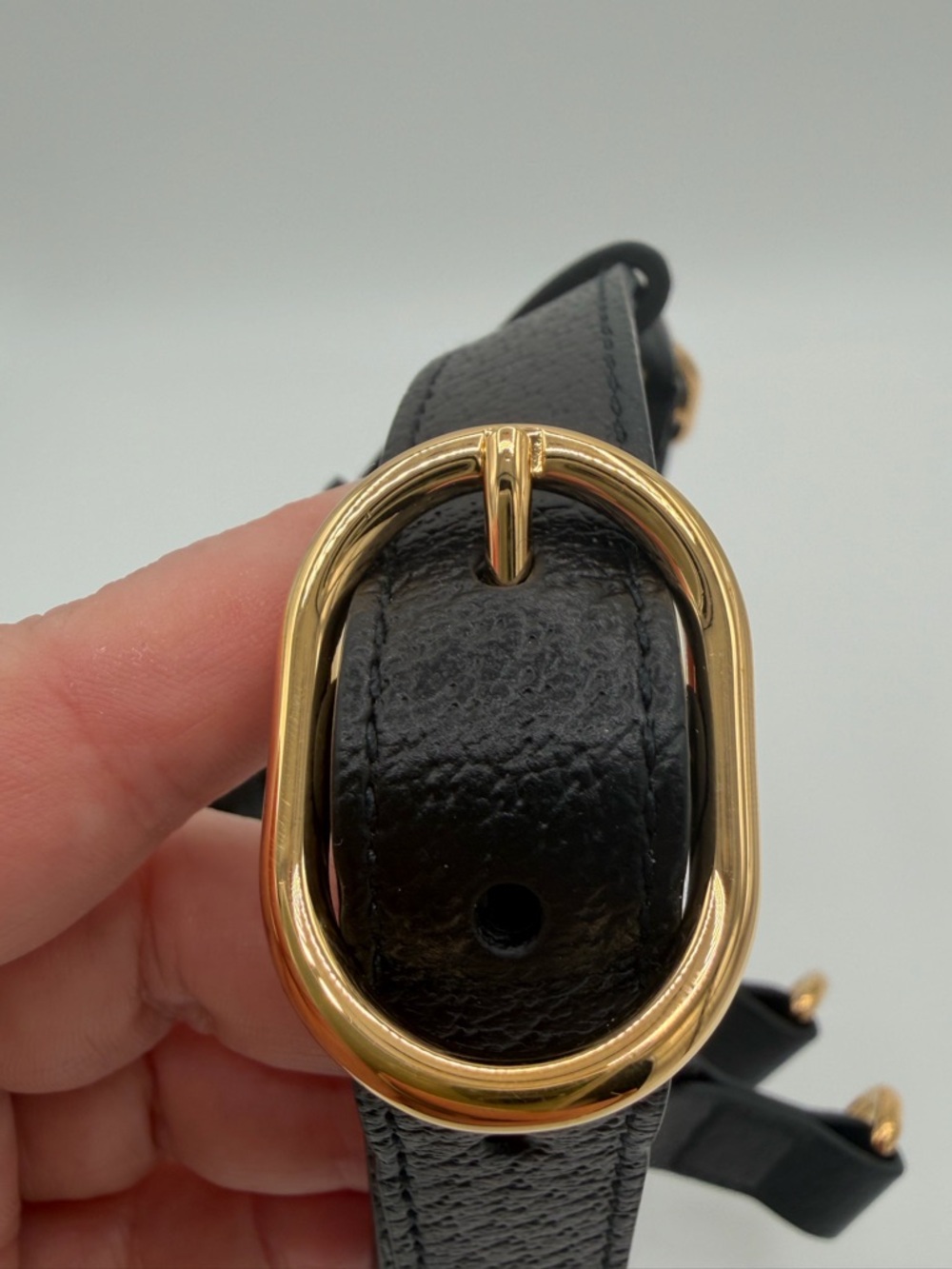 GUCCI Demetra Leather Dog Harness Black Gold Medium Excellent/Like New 🦮 Luxury. - Picture 7 of 12